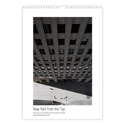 New York  Rooftop Calendar 2026 vertical