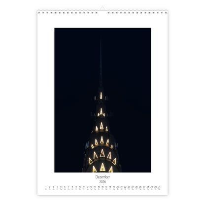 New York  Rooftop Calendar 2026 vertical