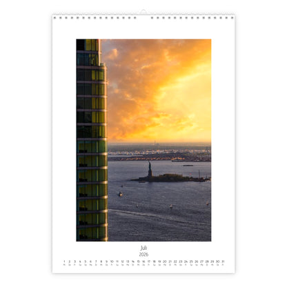 New York  Rooftop Calendar 2026 vertical