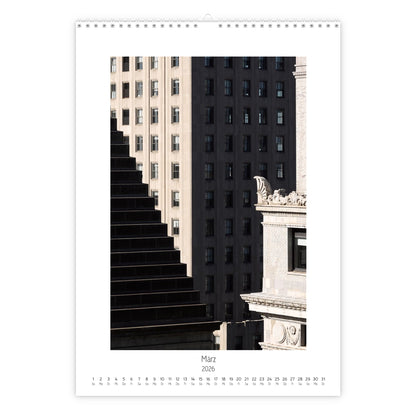 New York  Rooftop Calendar 2026 vertical